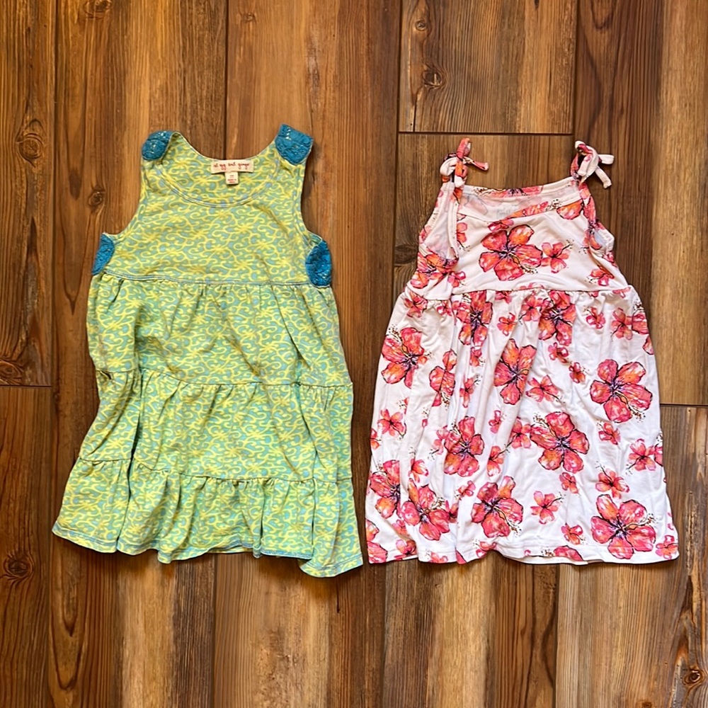Lot of 2 Toddler Girls Summer Dresses - Size 2T